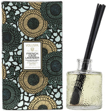 Embossed clear glass jar scented reed oil diffuser 