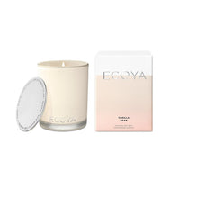 ecoya madison soy wax candle in glass jar