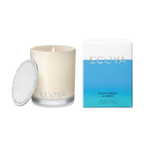 ecoya mini madison jar candle blue cypress & amber