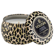 voluspa maison noir mini tin candle ambre lumiere
