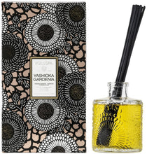 Embossed clear glass jar scented reed oil diffuser 