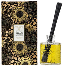 Embossed clear glass jar scented reed oil diffuser 